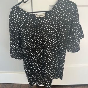 Black dotted dress shirt size m